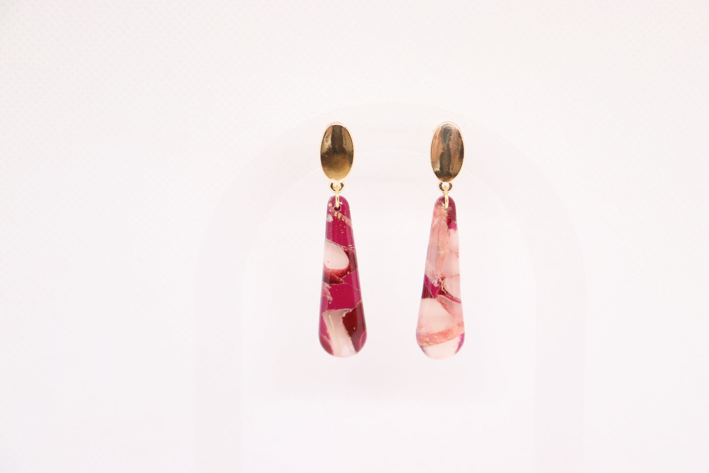 Bordeaux oorbellen Sophia