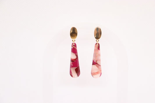 Bordeaux oorbellen Sophia