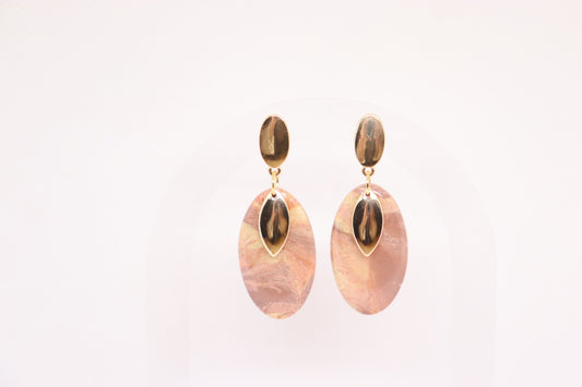 Beige oorbellen Agnes