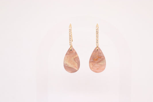 Beige oorbellen Bell