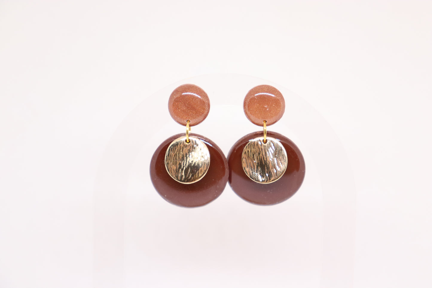 Oorbellen bruin Big Lady