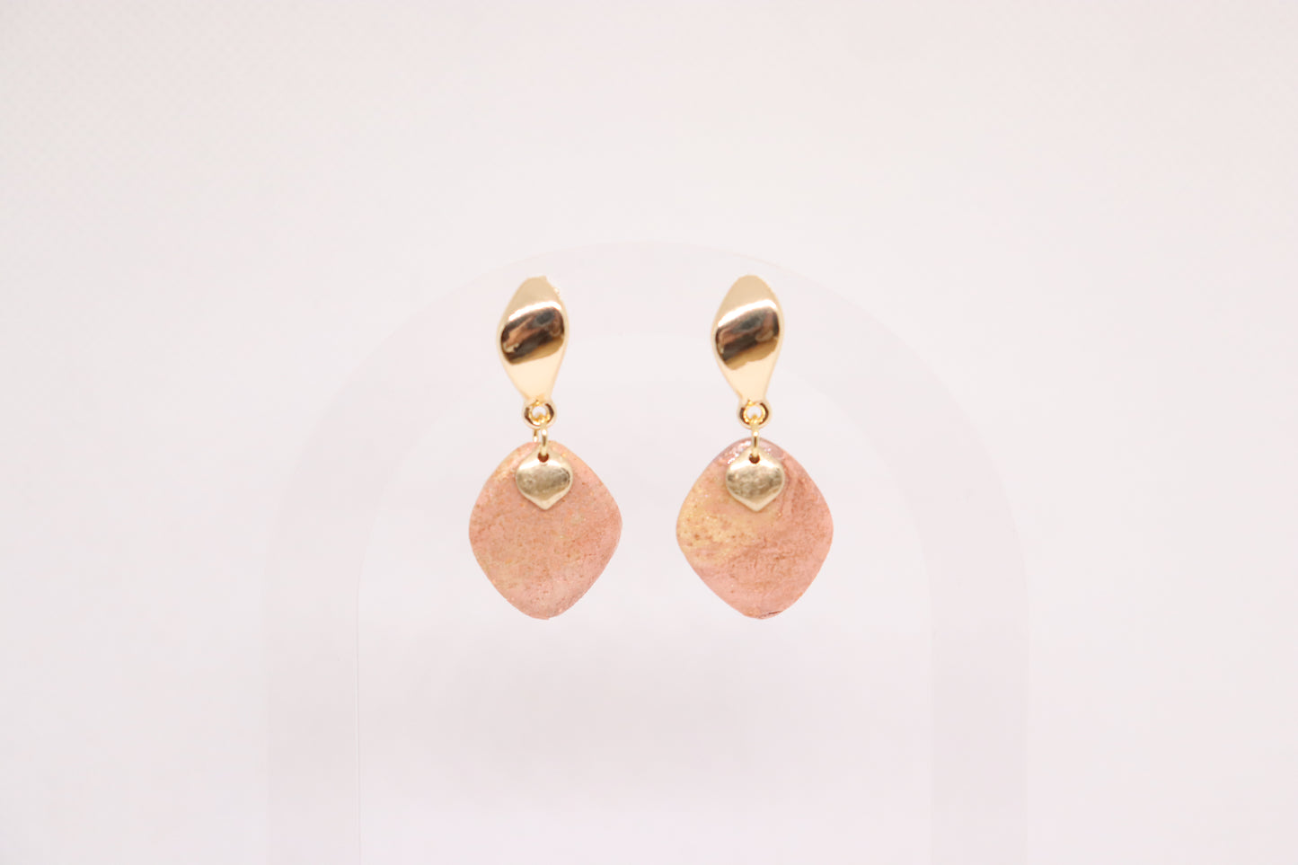 Beige oorbellen Gaëlle