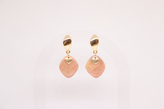 Beige oorbellen Gaëlle