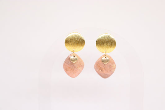 Beige oorbellen Gaëlle