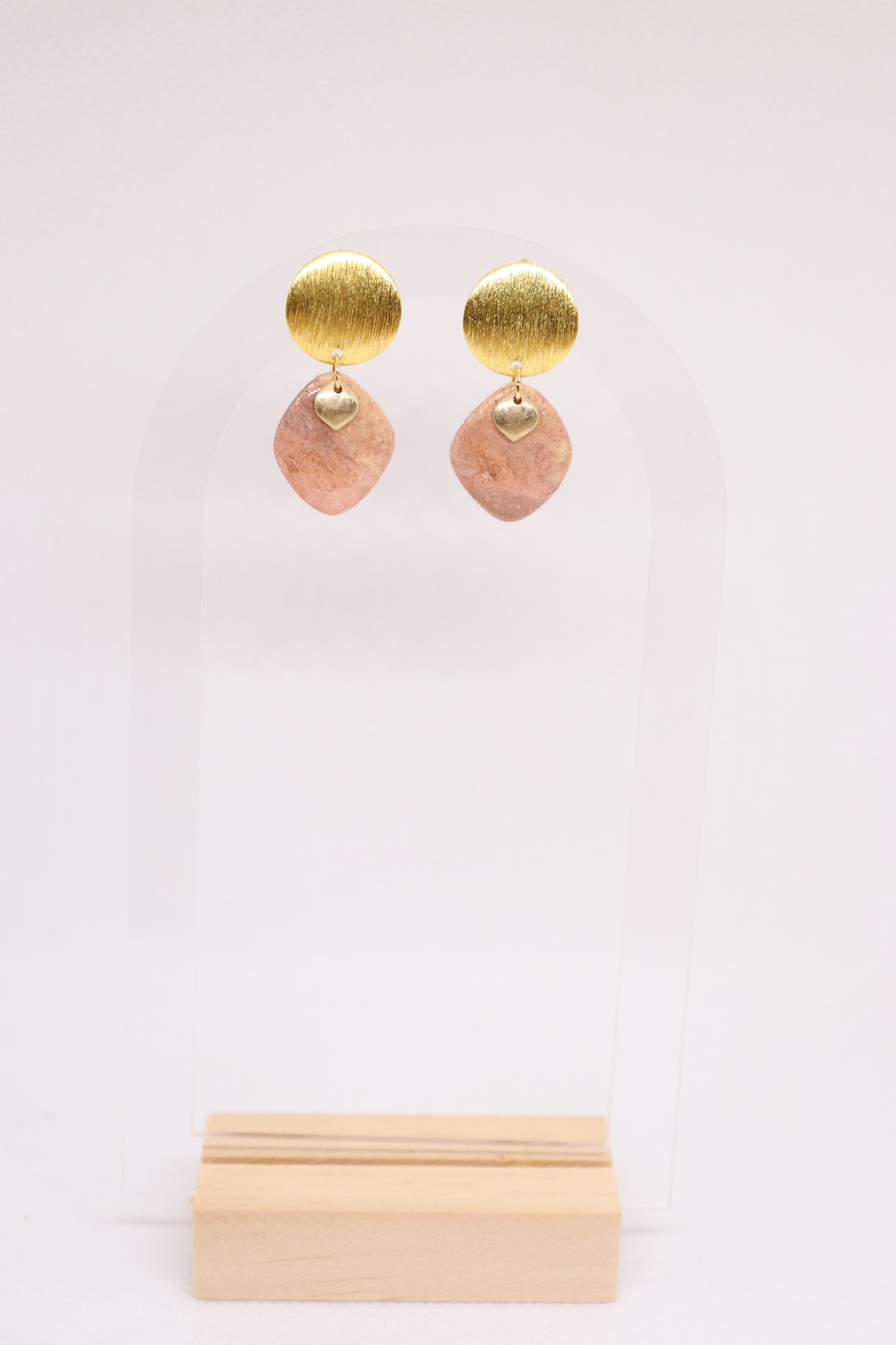 Beige oorbellen Gaëlle