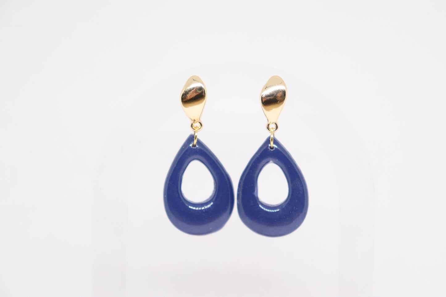 Blauwe Yasmine oorbellen