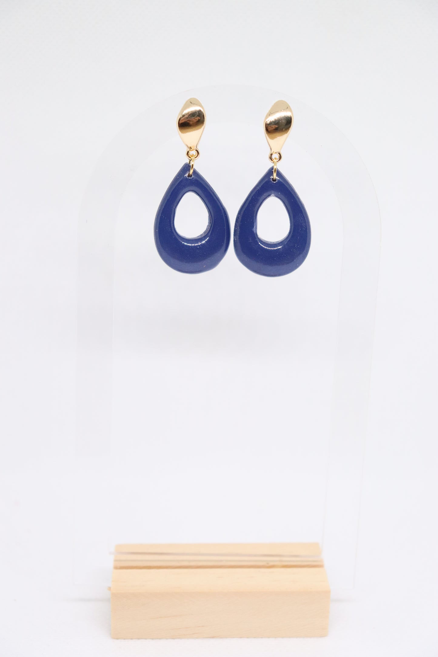 Blauwe Yasmine oorbellen