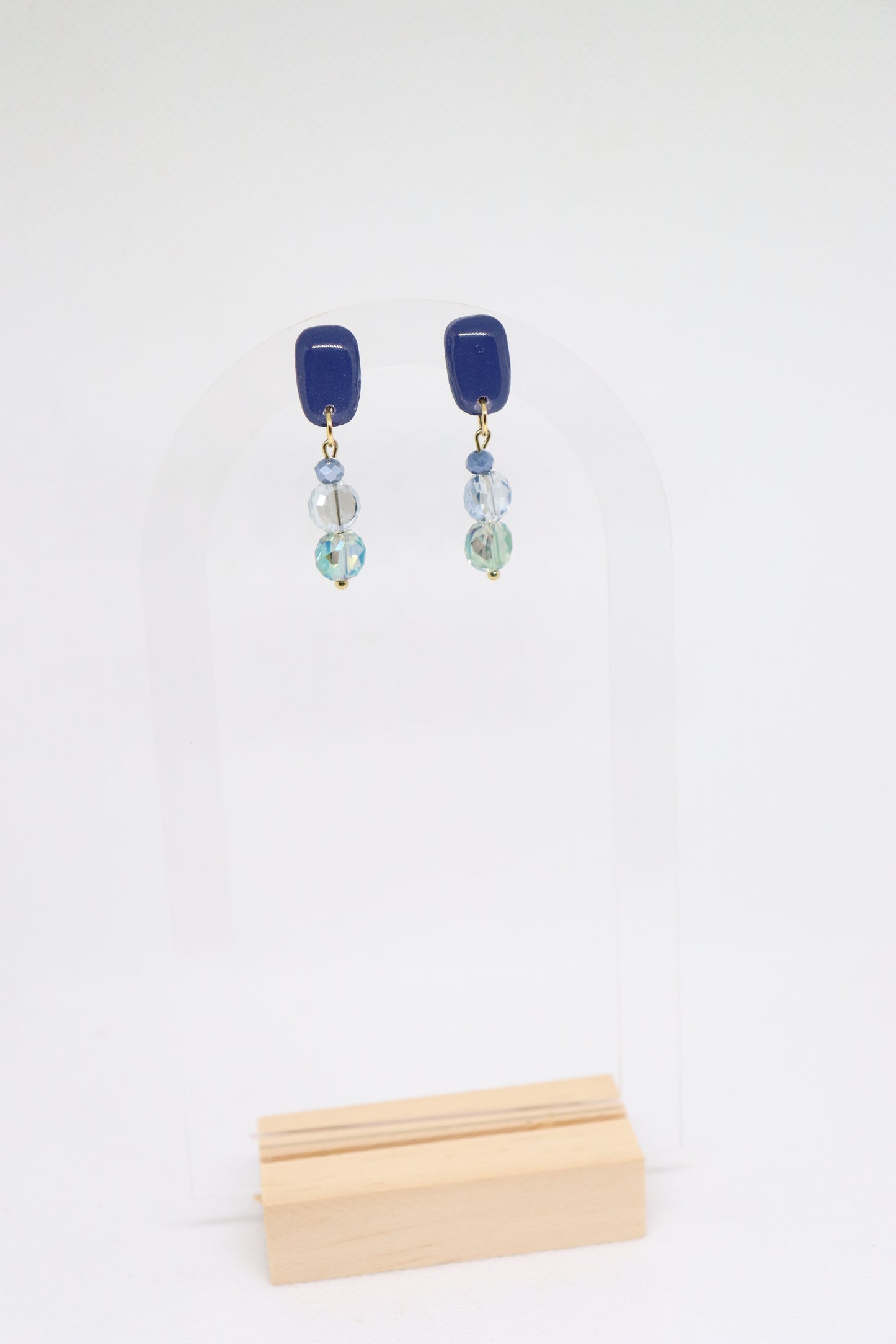 Blauwe Moud oorbellen