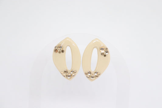 Beige oorbellen Emma