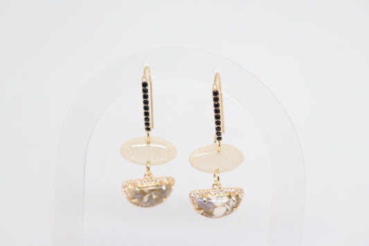 Beige oorbellen Victoria