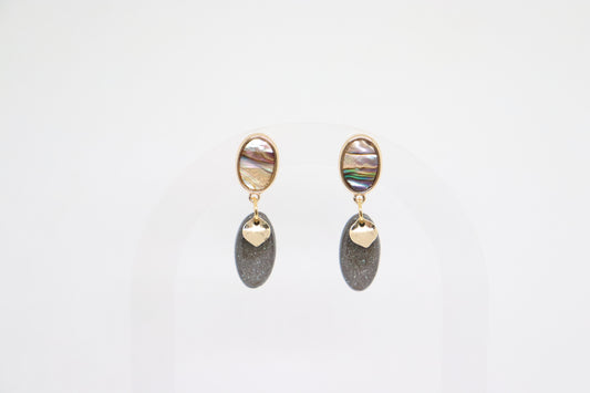 Zwarte oorbellen Isa