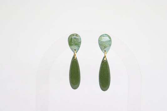 Groene oorbellen Natasha