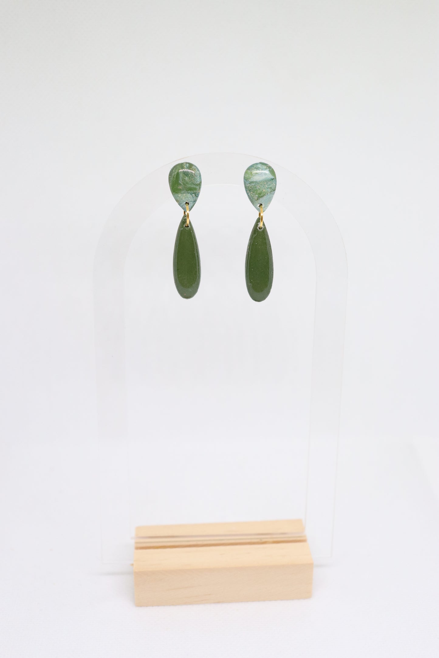 Groene oorbellen Natasha