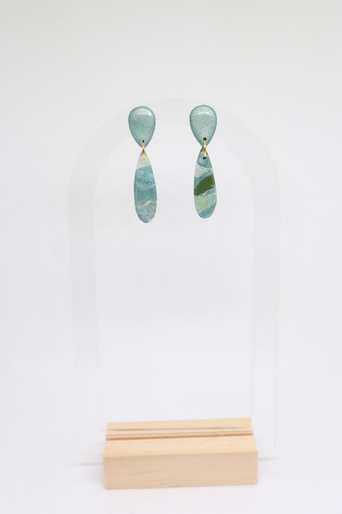 Groene oorbellen Natasha