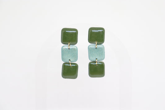 Groene oorbellen Anouk