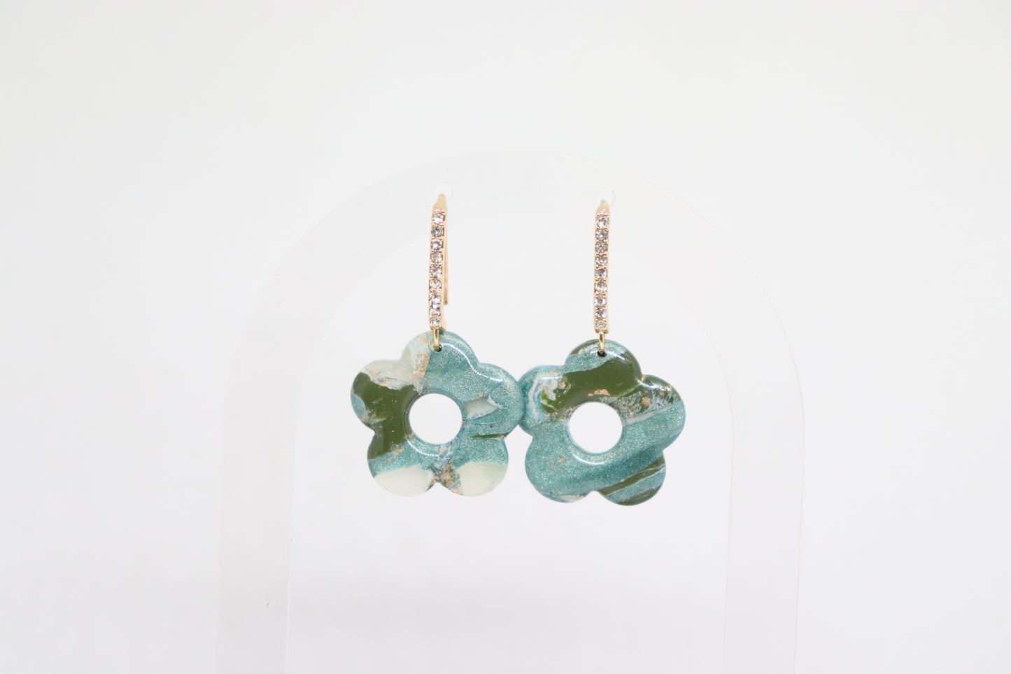 Groene oorbellen Blossom