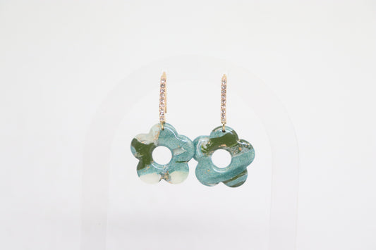 Groene oorbellen Blossom