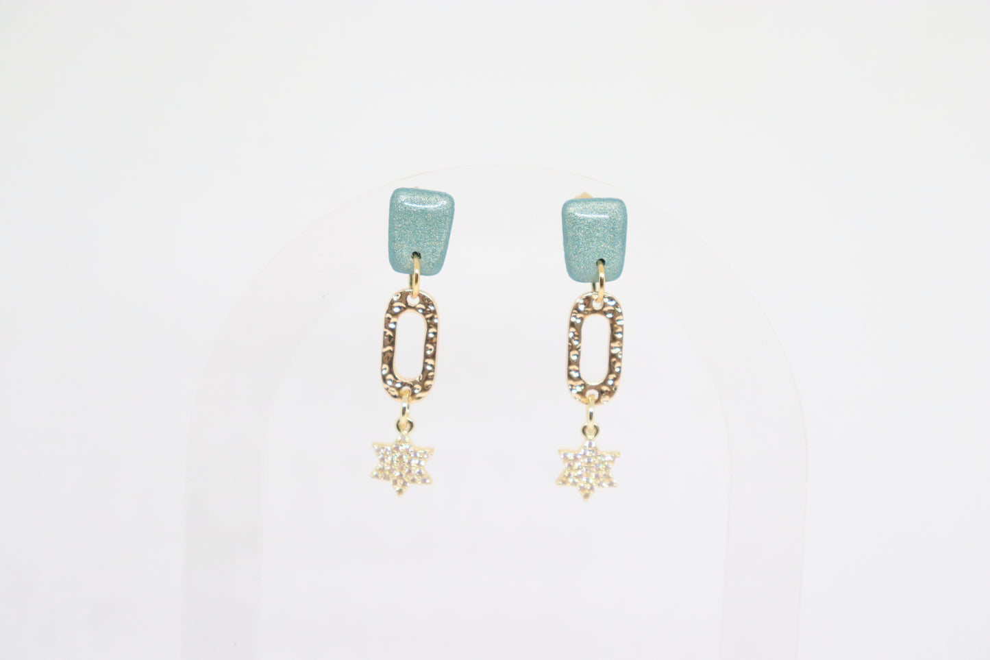 Groene oorbellen Mara