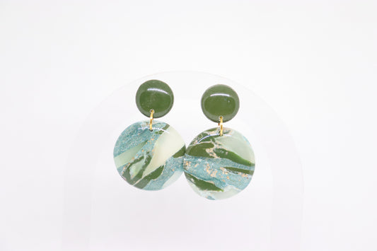 Groene oorbellen big Lady