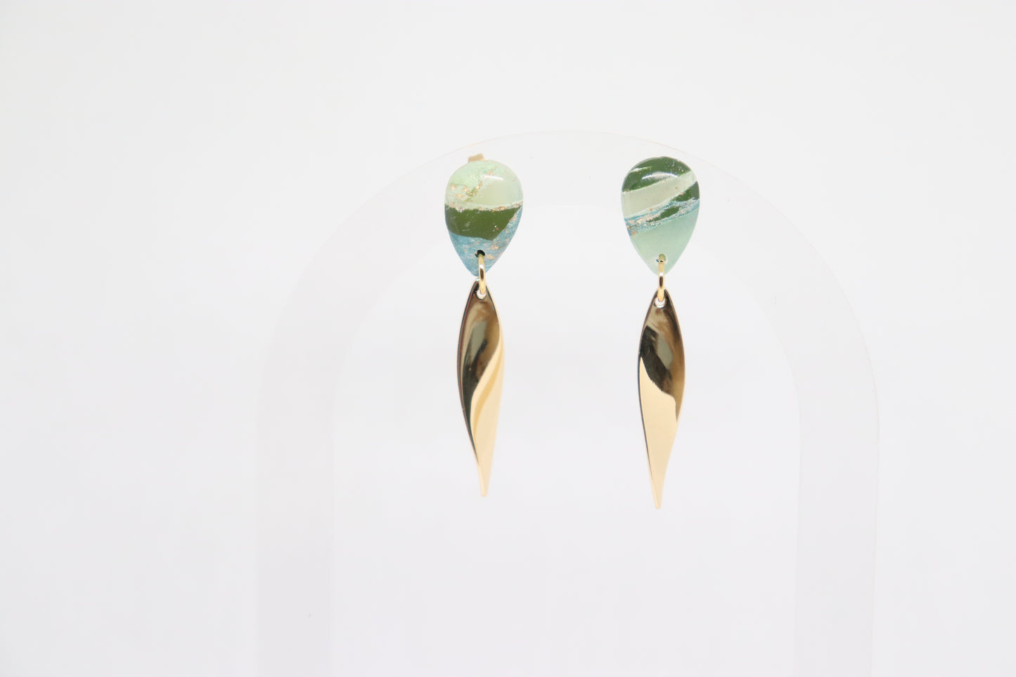 Groene oorbellen Dorothy