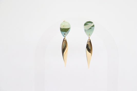 Groene oorbellen Dorothy