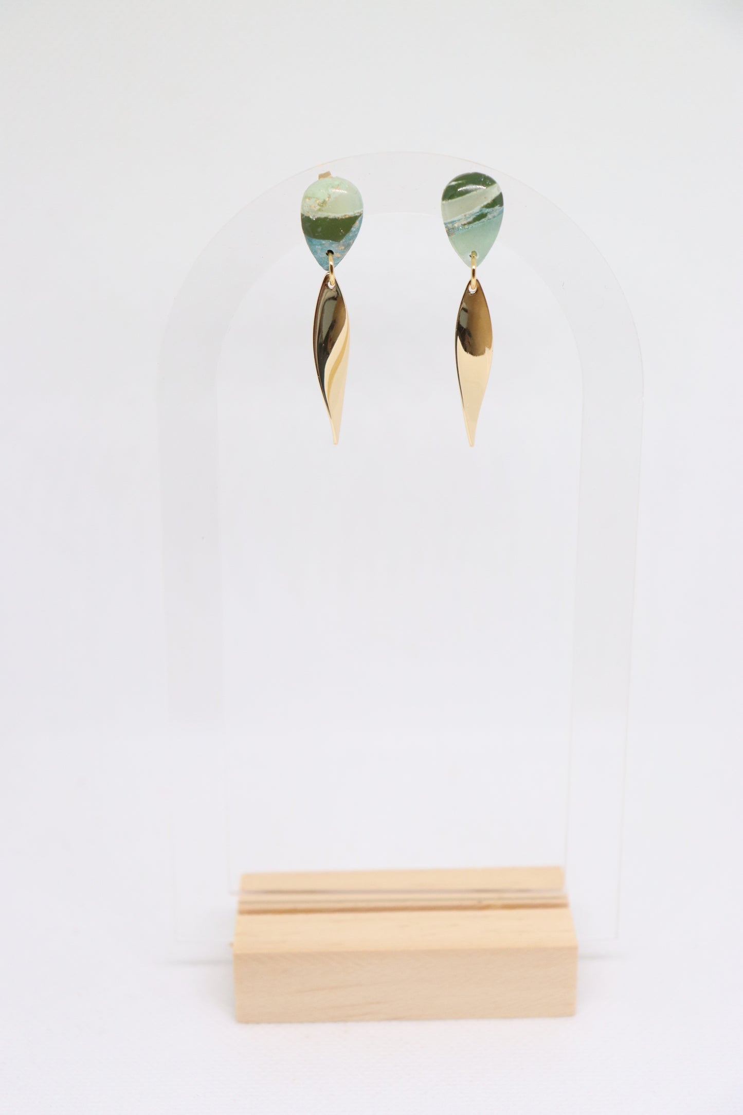 Groene oorbellen Dorothy