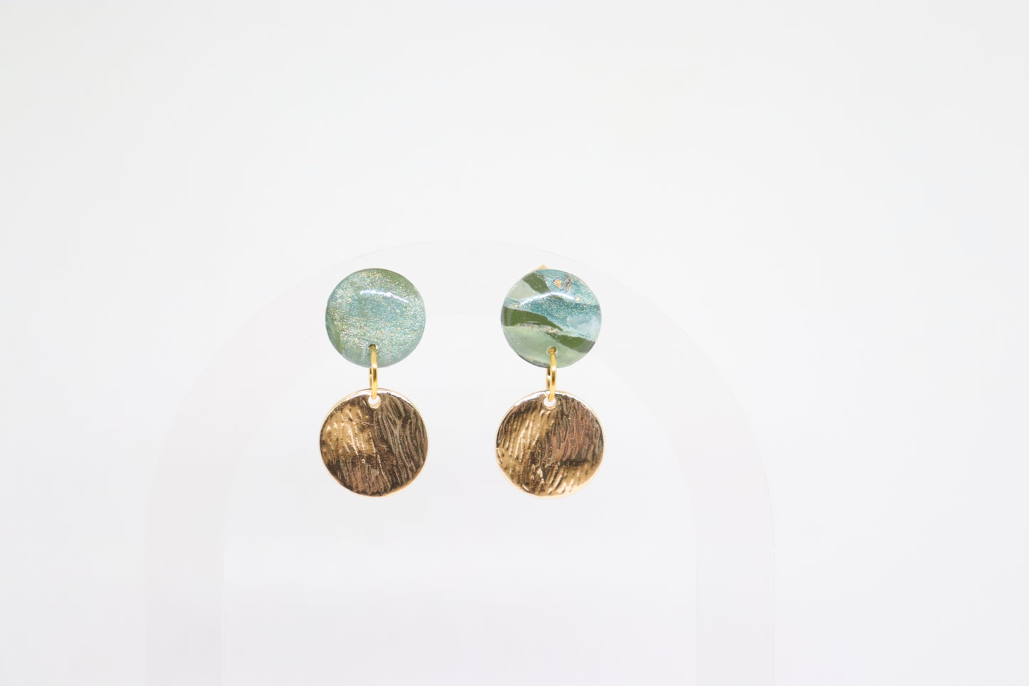 Groene oorbellen Lady