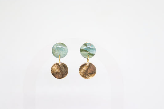 Groene oorbellen Lady