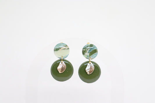 Groene oorbellen Lady