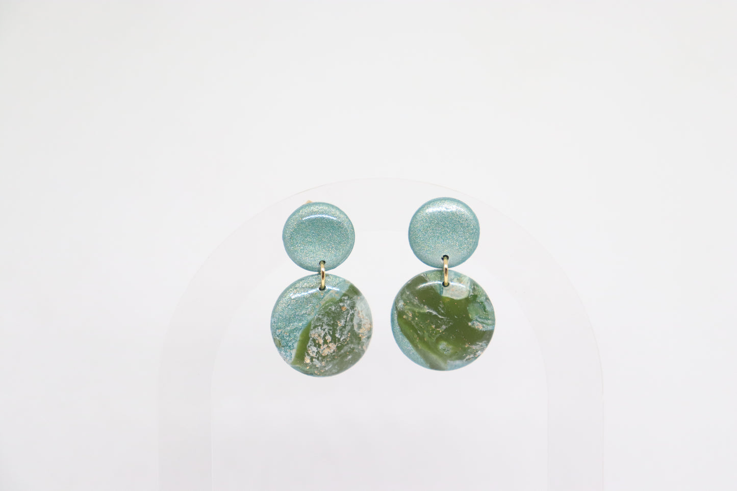 Groene oorbellen Lady