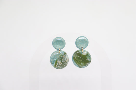 Groene oorbellen Lady