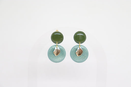 Groene oorbellen Lady