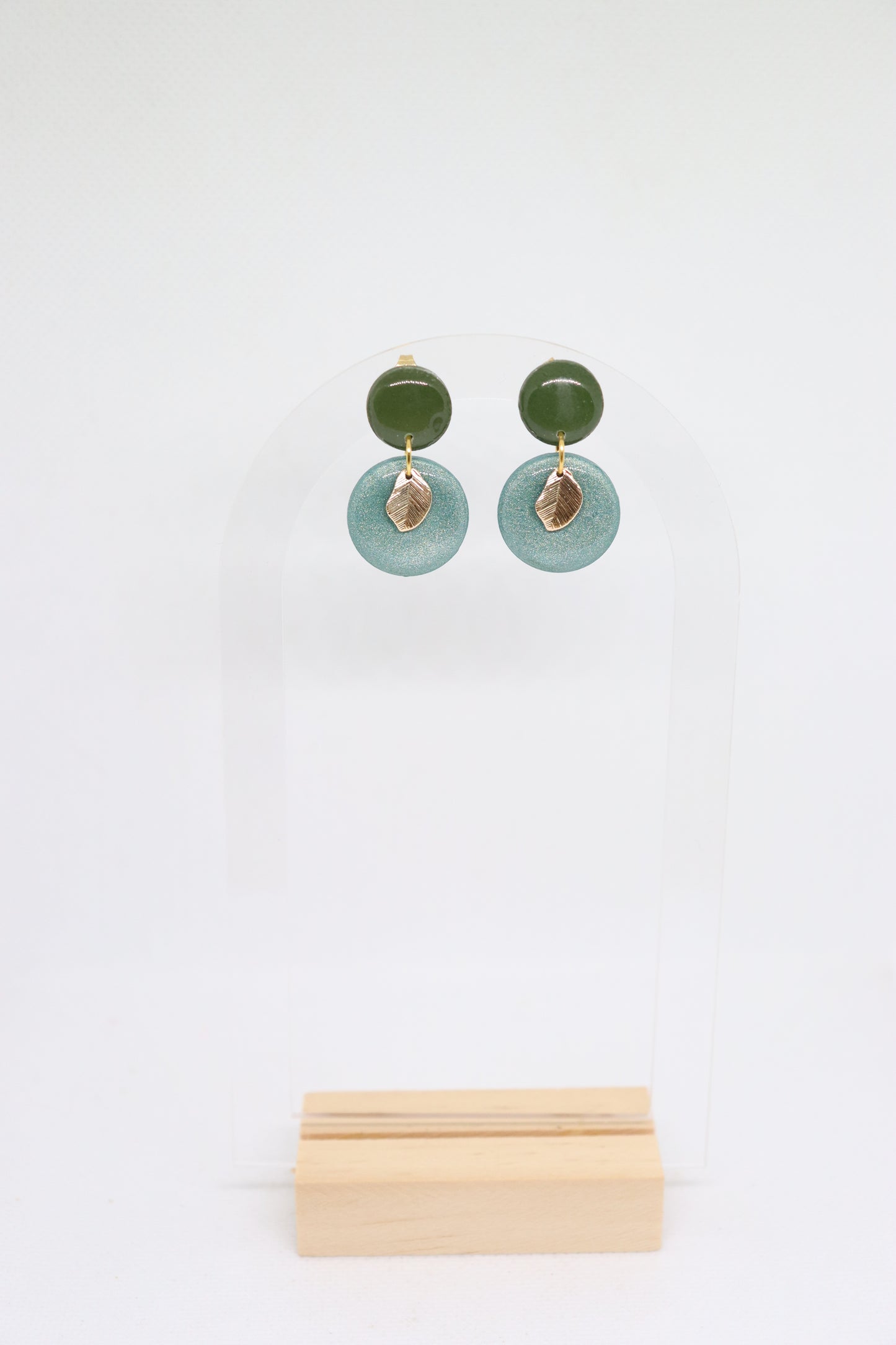 Groene oorbellen Lady