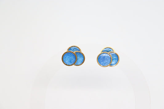 Vivienne oorbellen studs Blauw