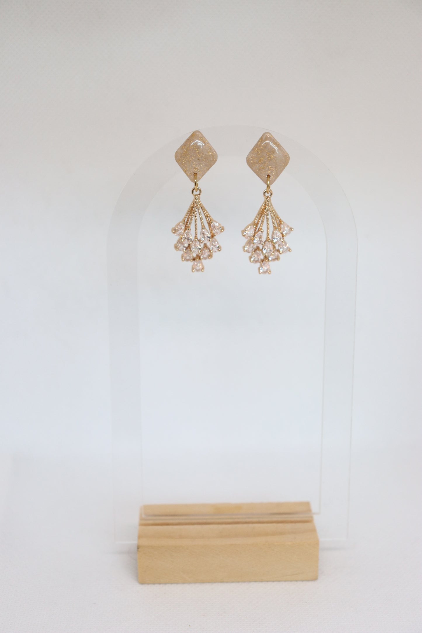 Florence oorbellen beige