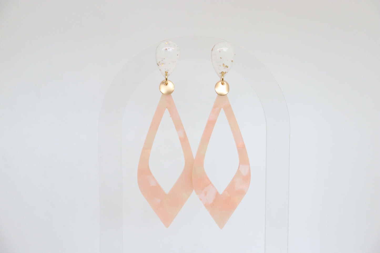 Fleur oorbellen Blush