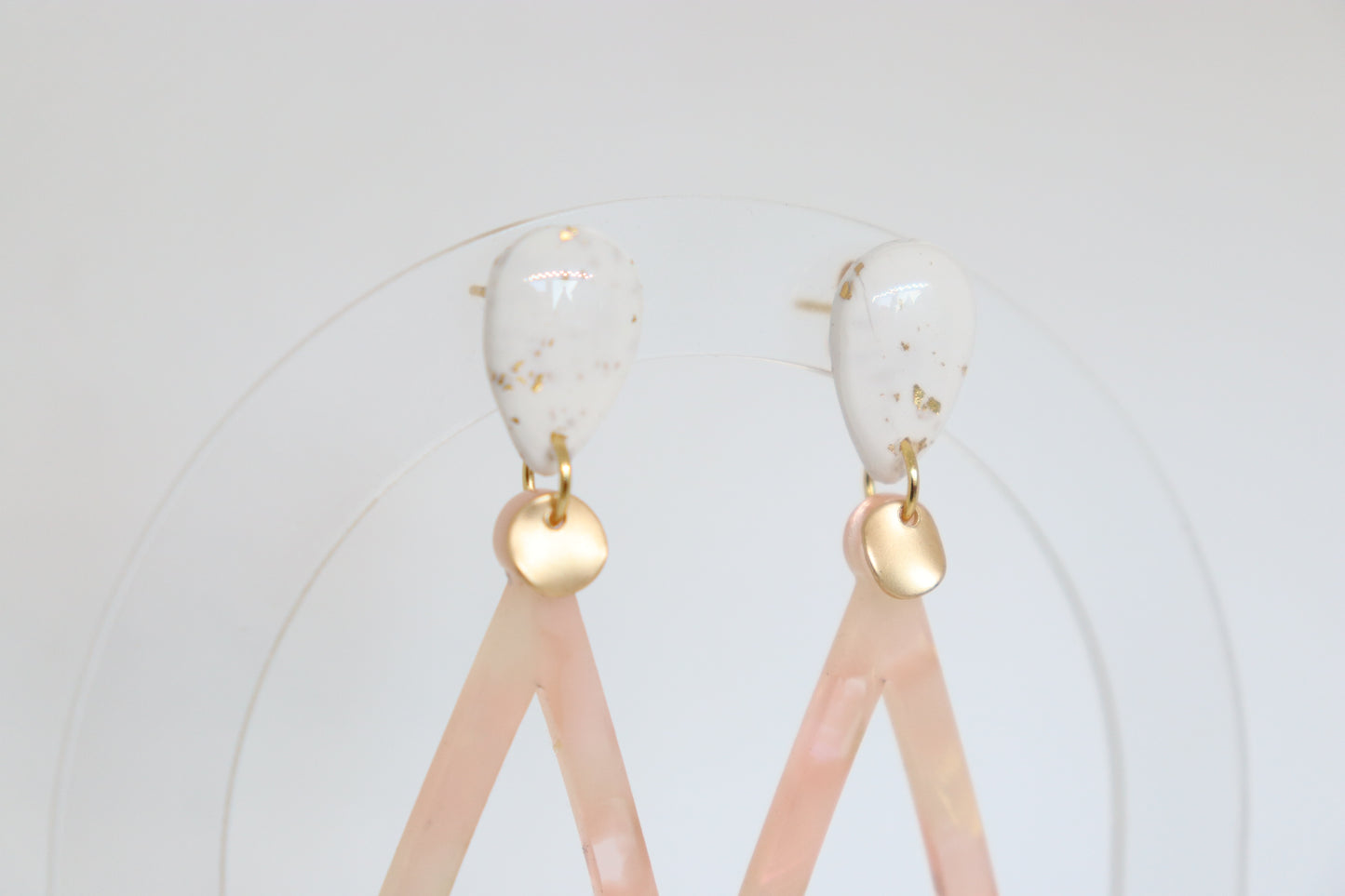 Fleur oorbellen Blush