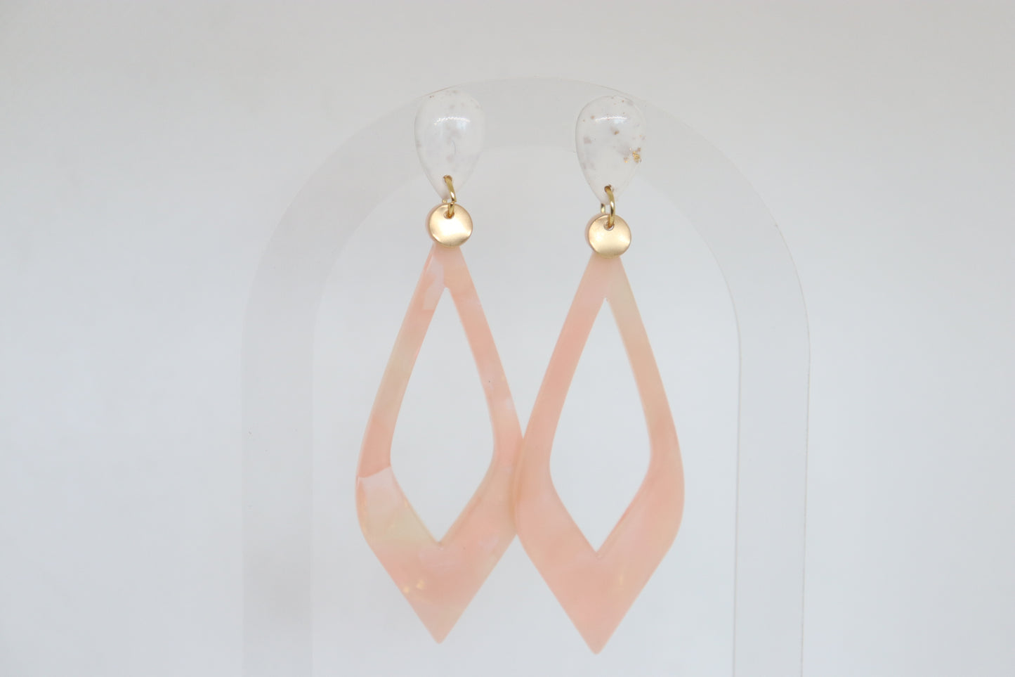 Fleur oorbellen Blush