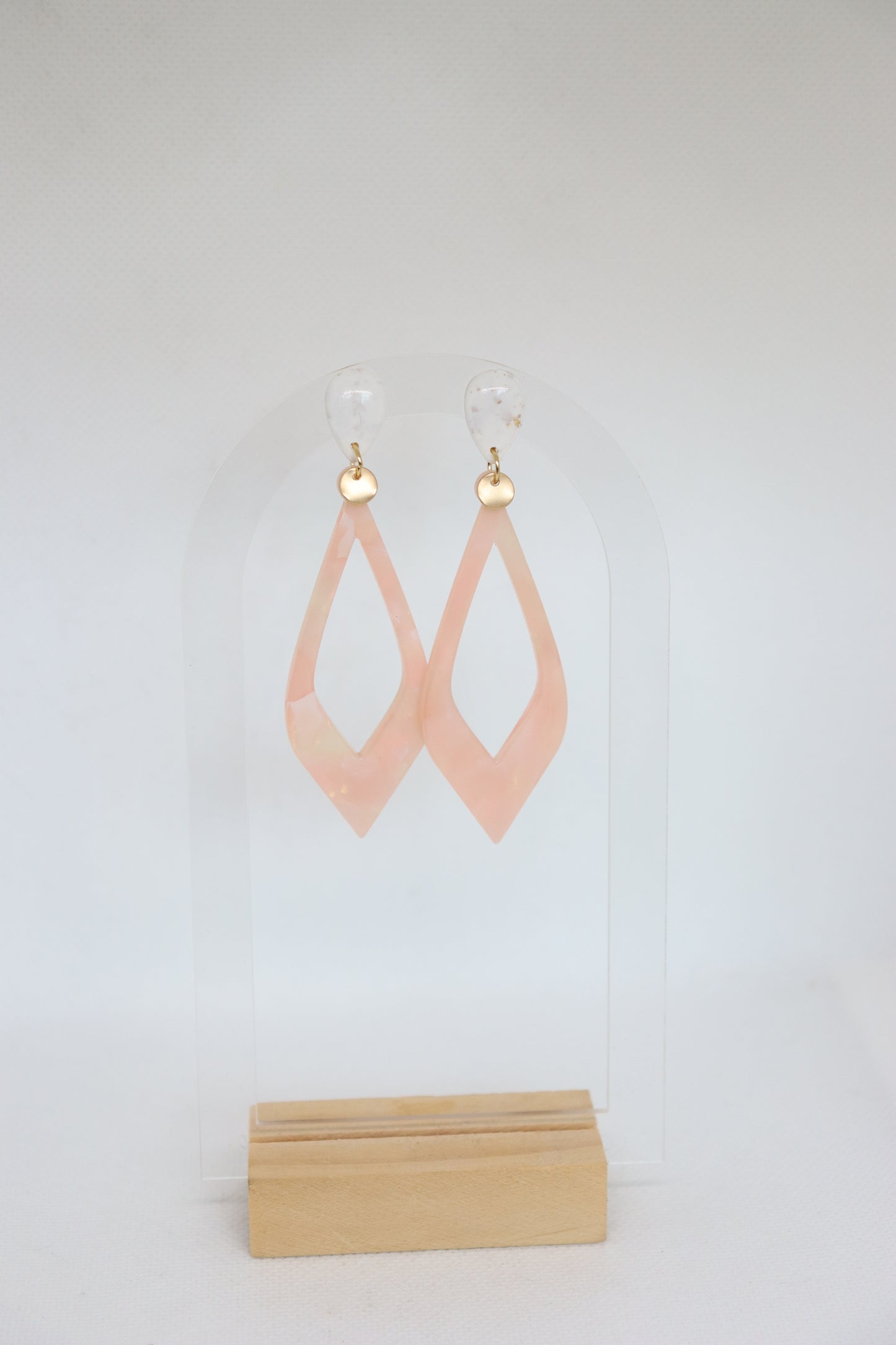 Fleur oorbellen Blush