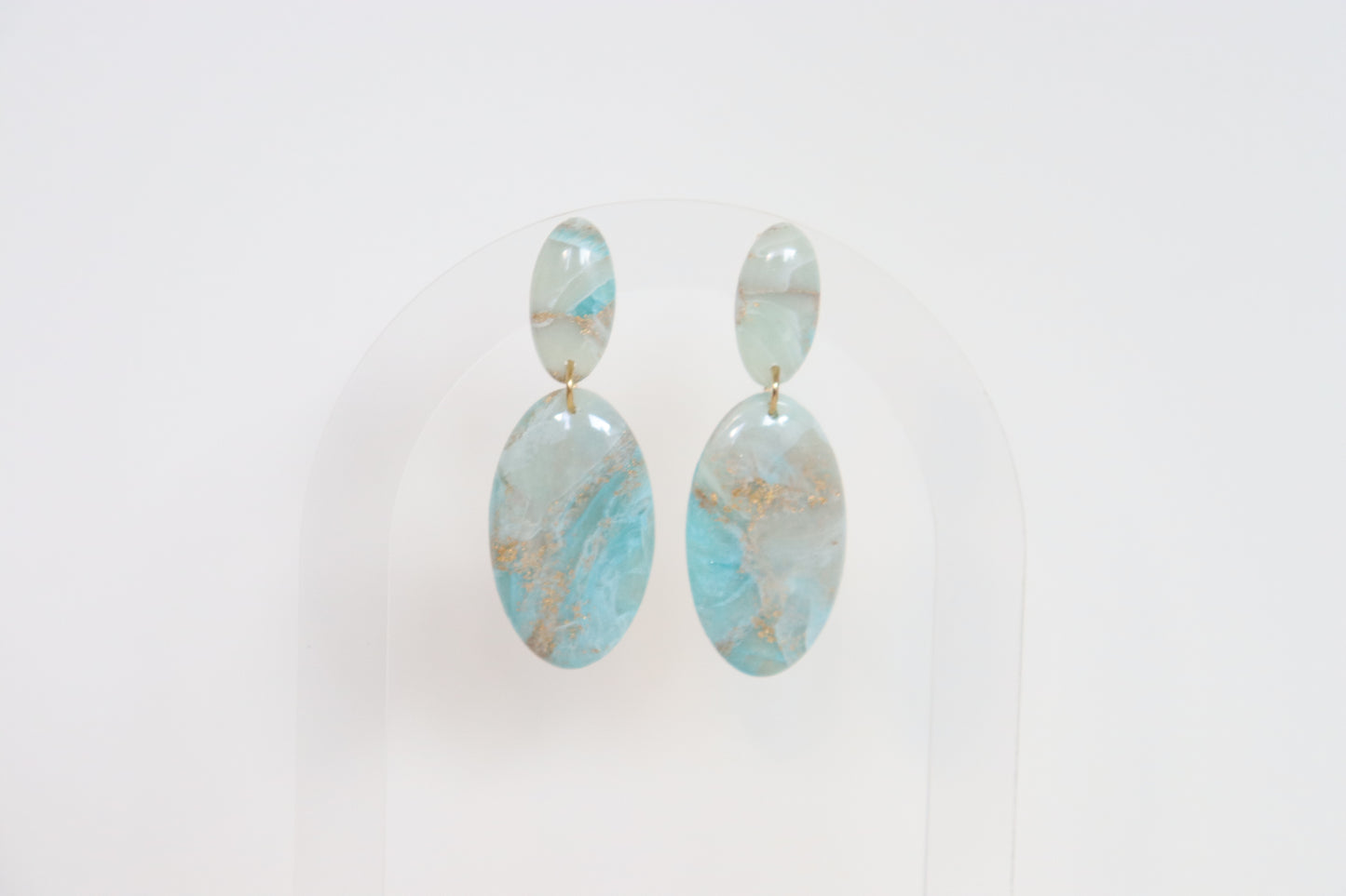 Agnes oorbellen blauw