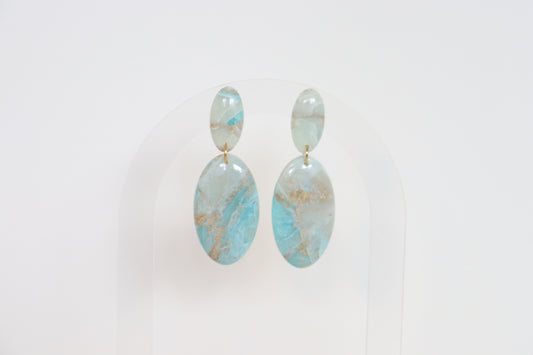 Agnes oorbellen blauw