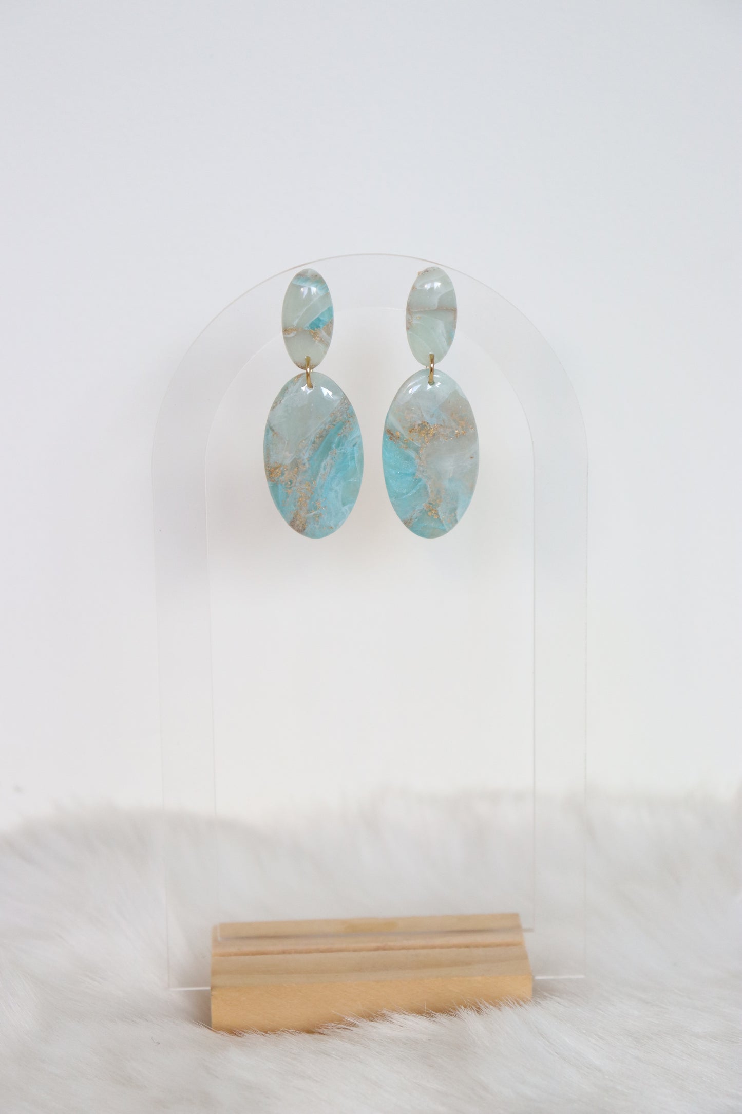 Agnes oorbellen blauw