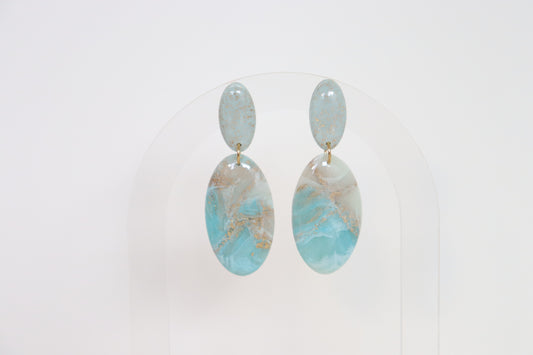 Agnes oorbellen blauw