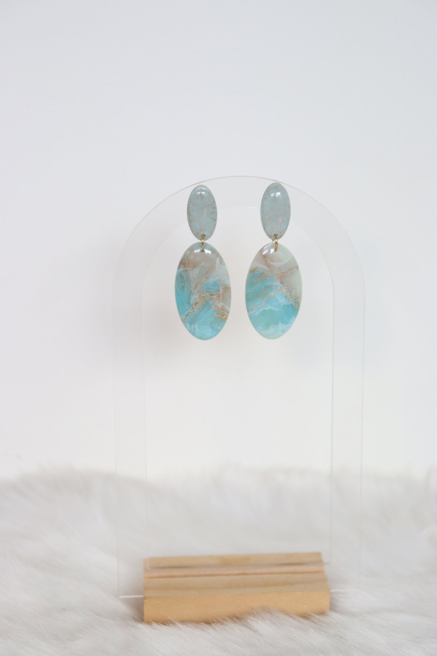 Agnes oorbellen blauw