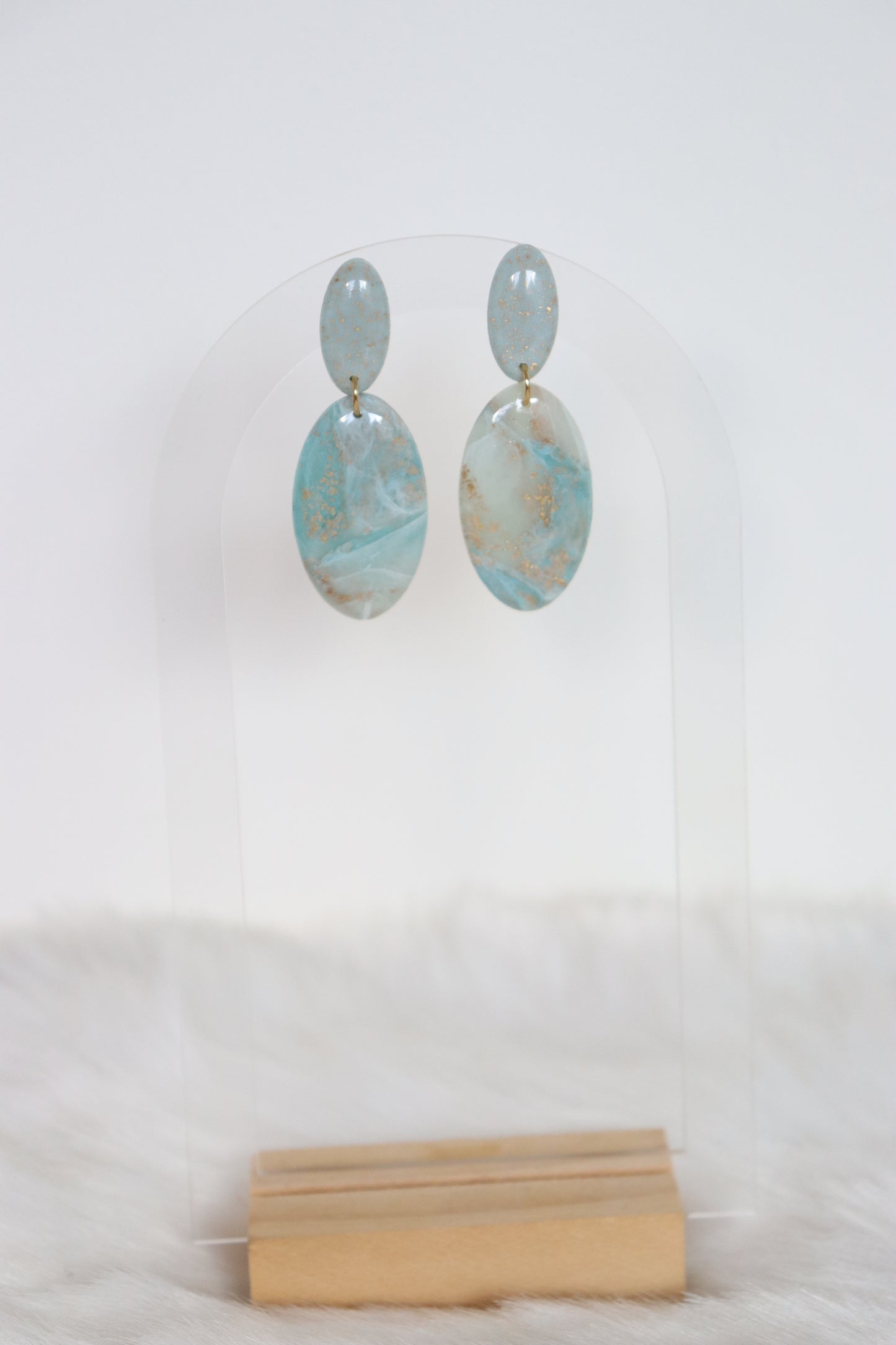 Agnes oorbellen blauw