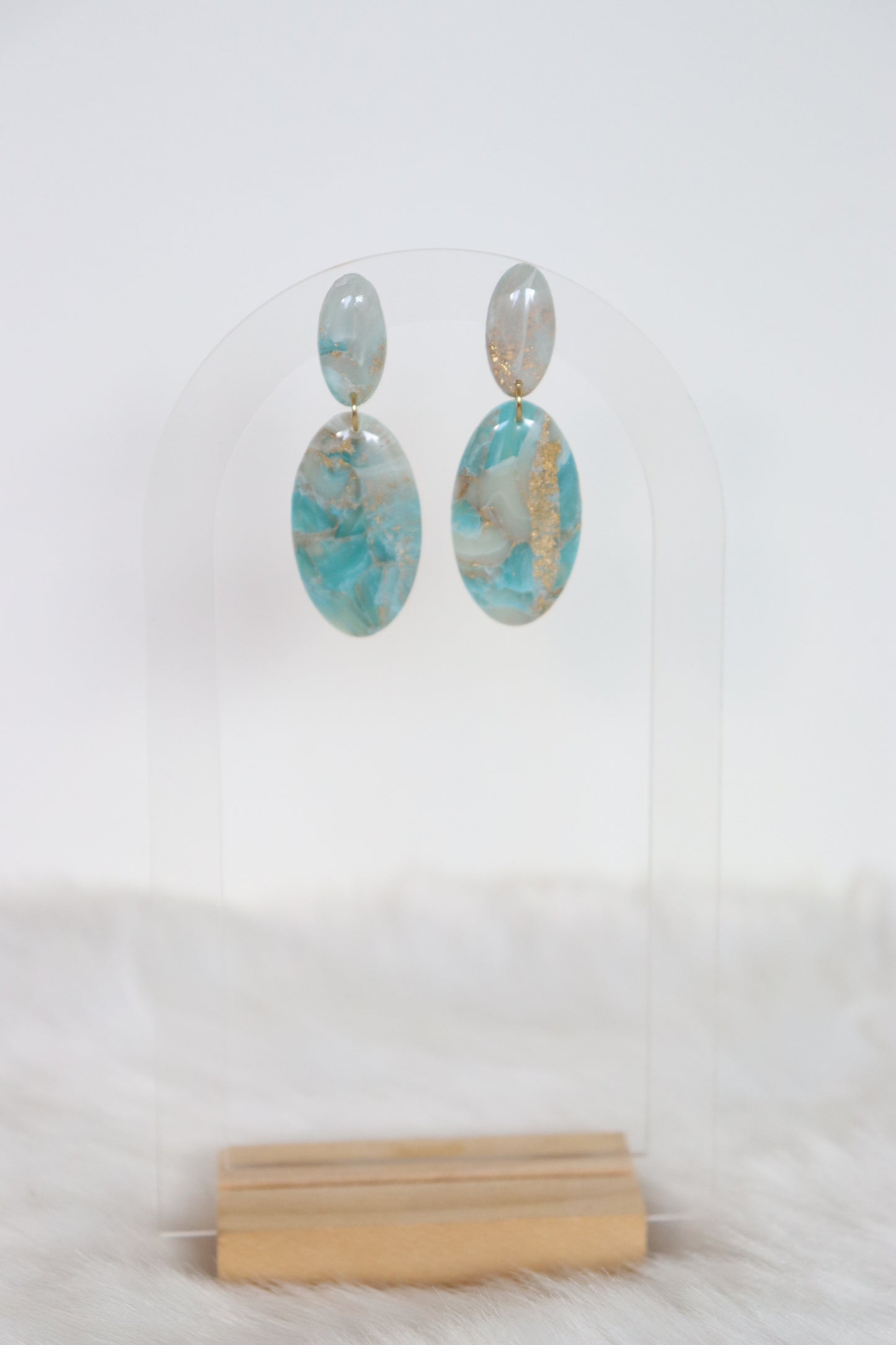 Agnes oorbellen blauw