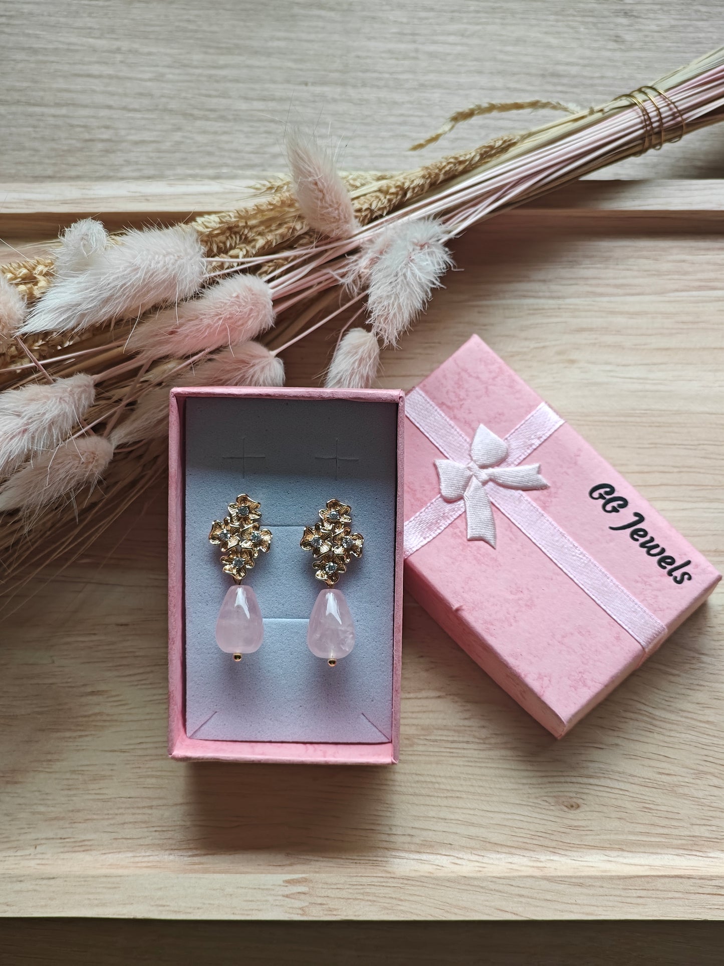 Cadeauverpakking roze strik